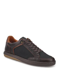 Leather Lace Up Trainers