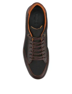 Leather Lace Up Trainers