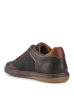Leather Lace Up Trainers