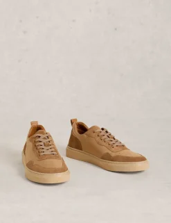 Leather Lace Up Trainers