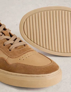 Leather Lace Up Trainers