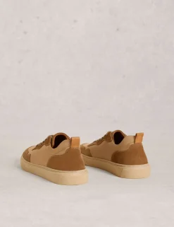 Leather Lace Up Trainers