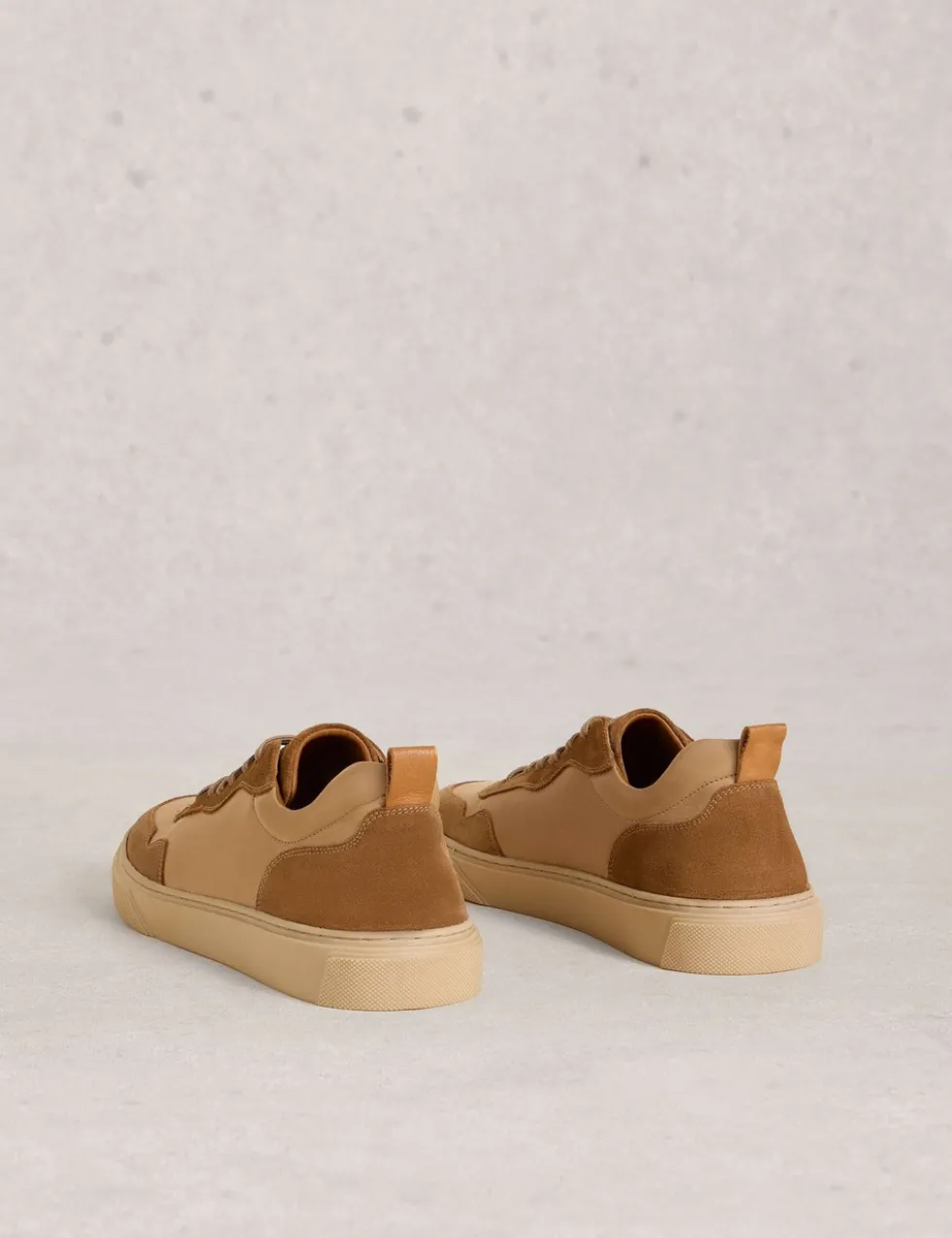 Leather Lace Up Trainers