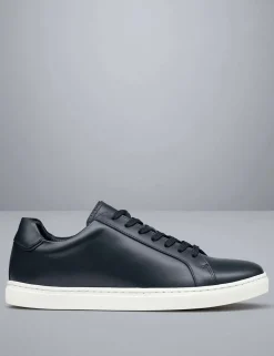 Leather Lace Up Trainers