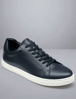 Leather Lace Up Trainers