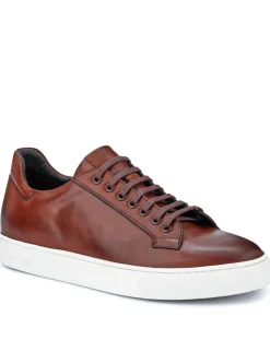 Leather Lace Up Trainers