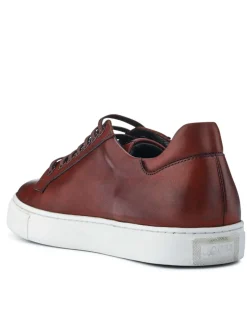 Leather Lace Up Trainers