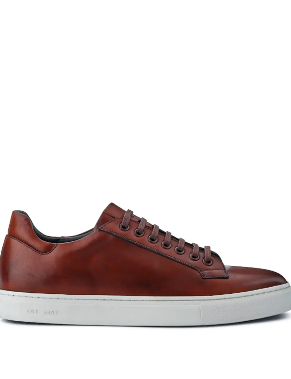 Leather Lace Up Trainers