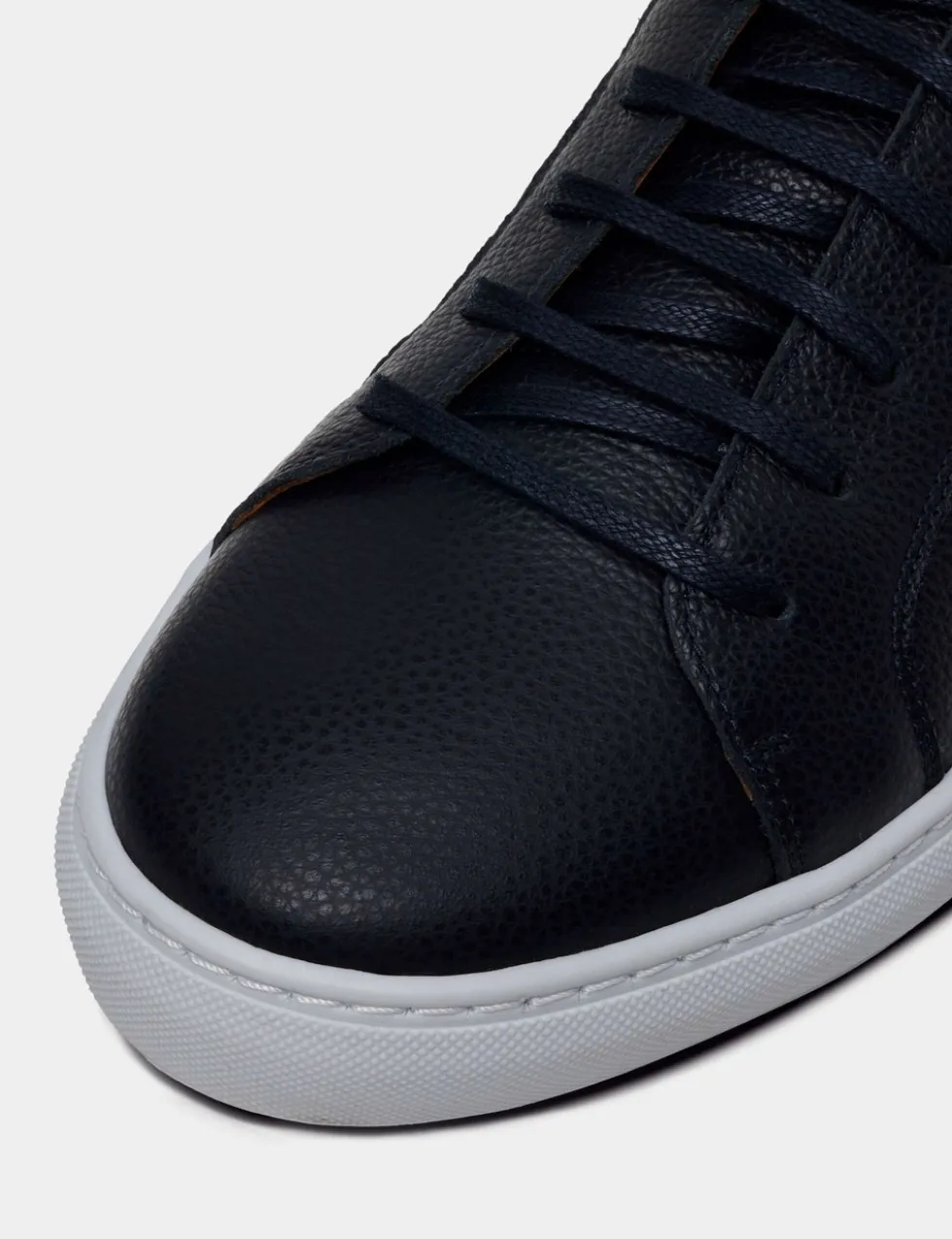 Leather Lace Up Trainers