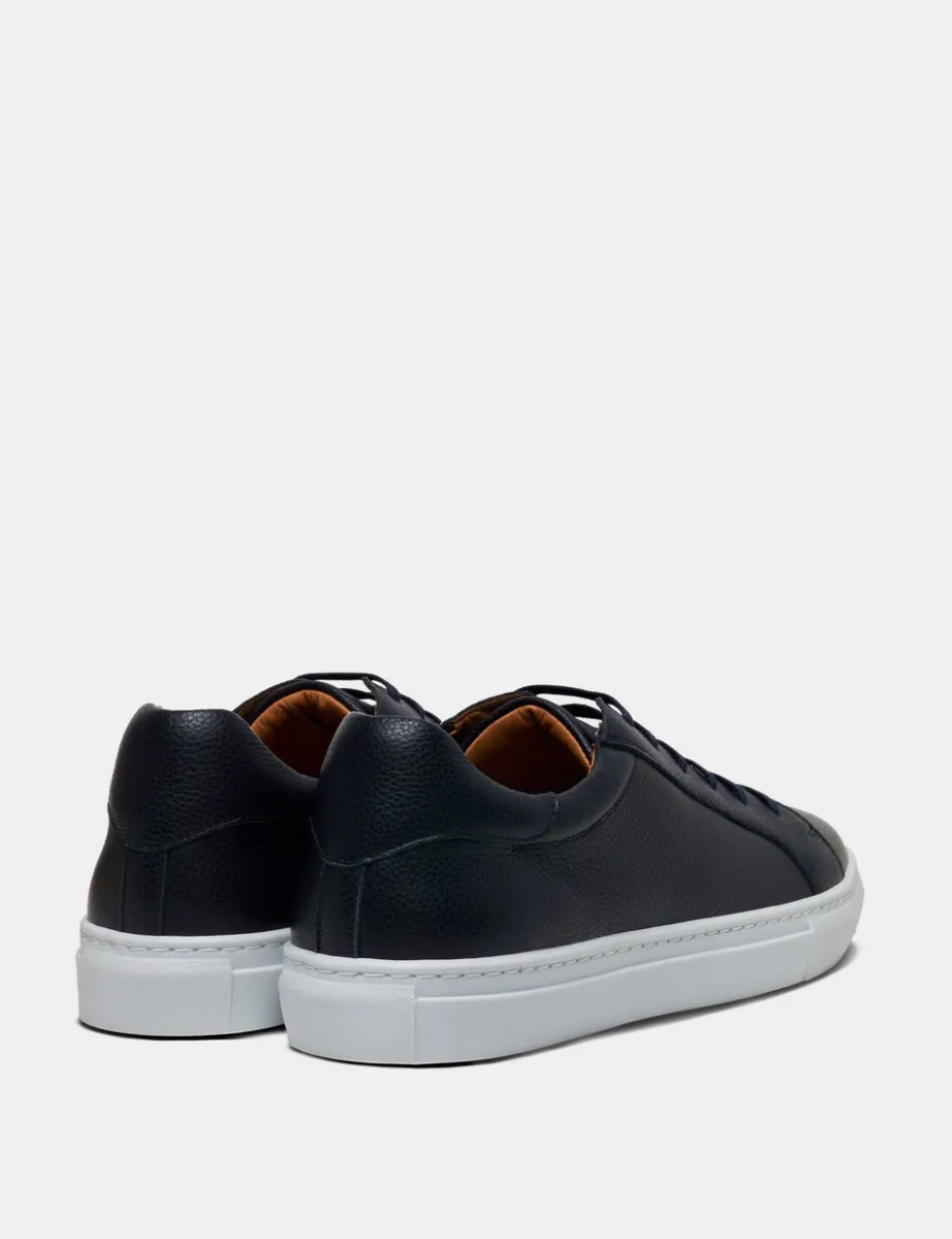Leather Lace Up Trainers