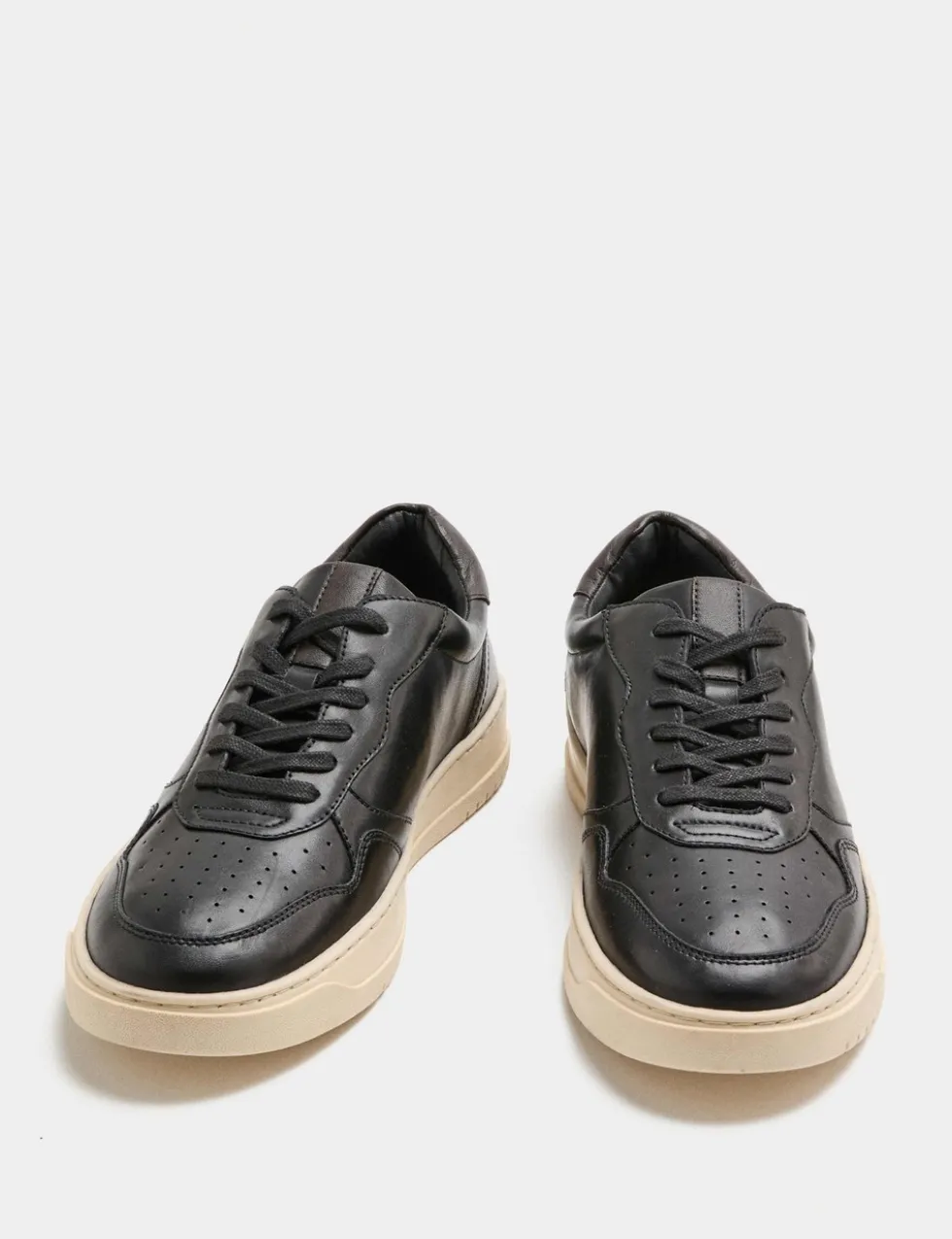 Leather Lace up Trainers