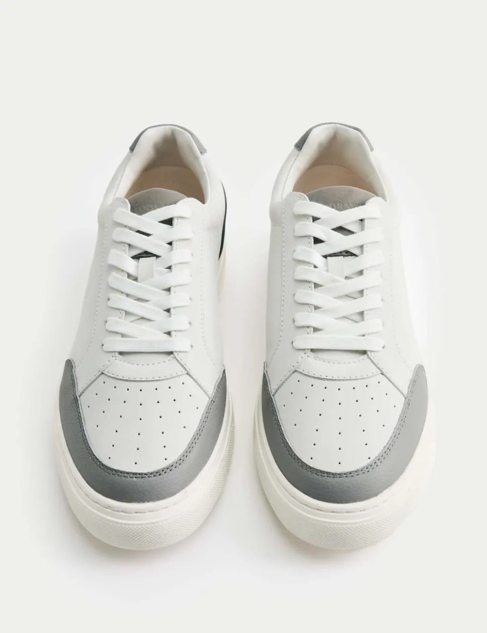 Leather Lace Up Trainers