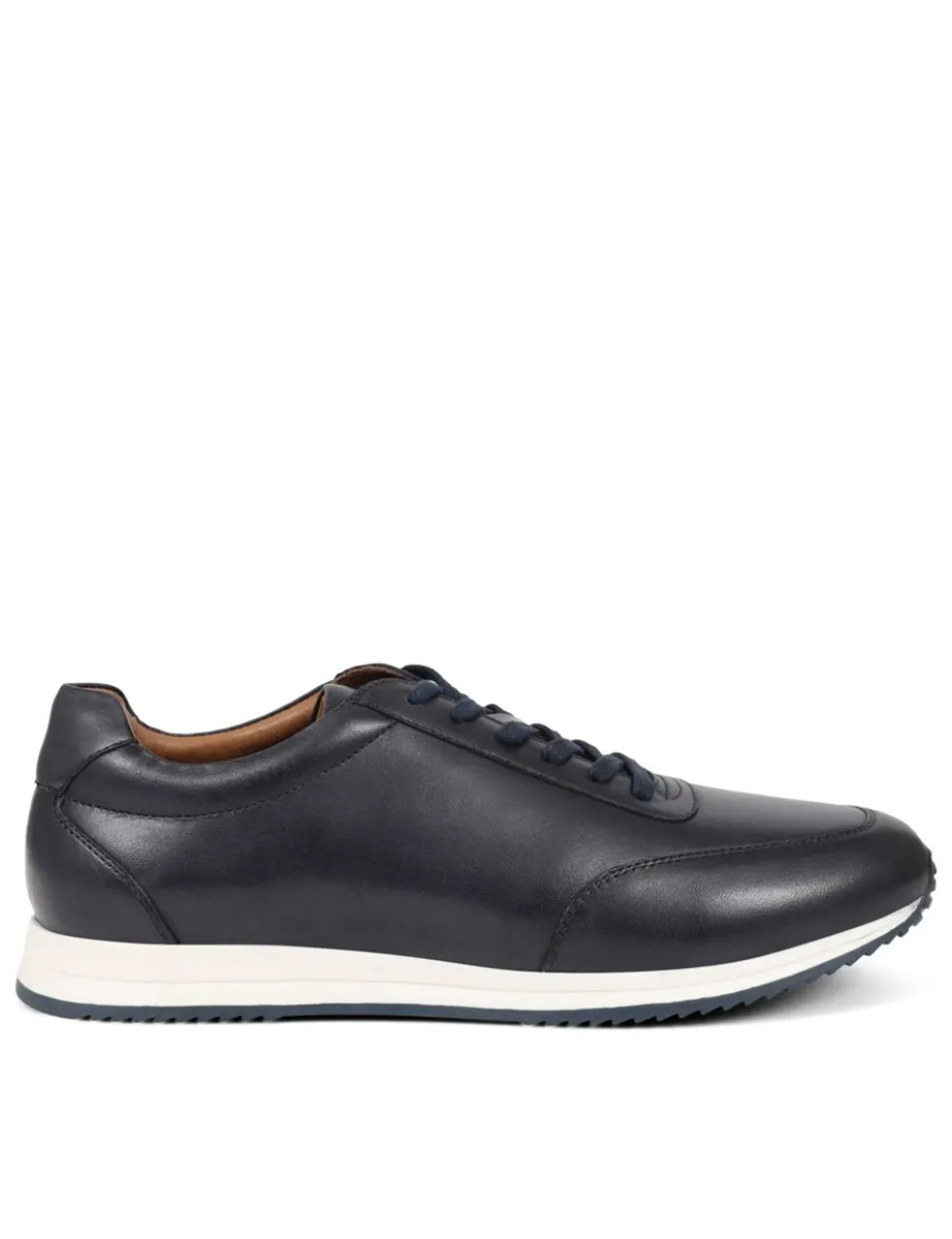 Leather Lace Up Trainers