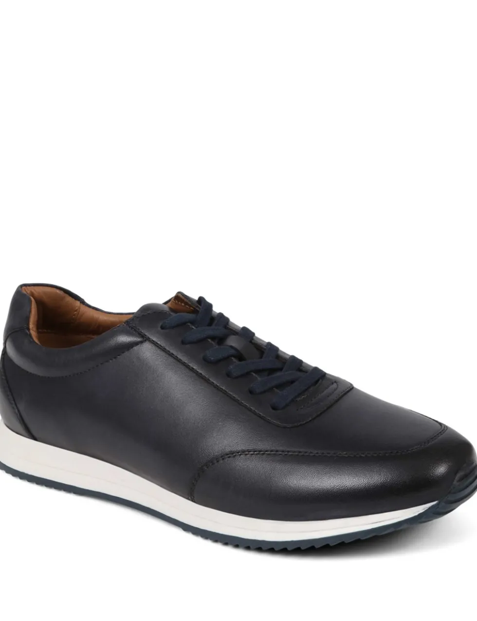 Leather Lace Up Trainers