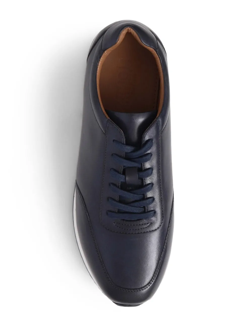 Leather Lace Up Trainers