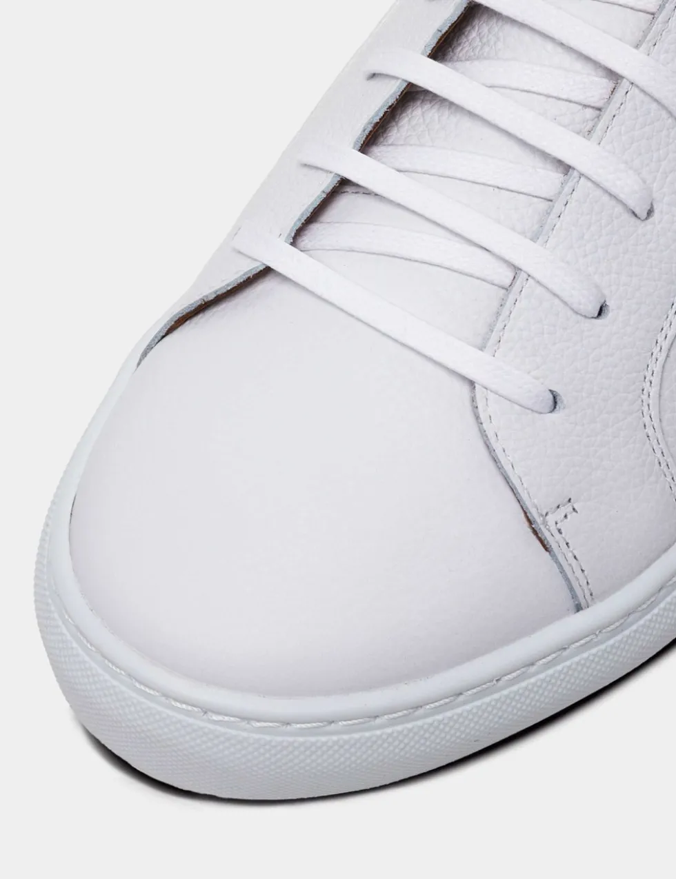 Leather Lace Up Trainers
