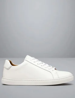Leather Lace Up Trainers