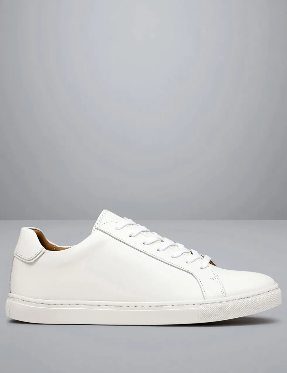 Leather Lace Up Trainers