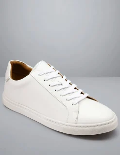 Leather Lace Up Trainers