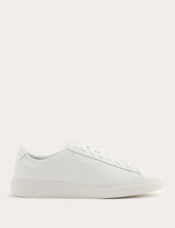 Leather Lace Up Trainers