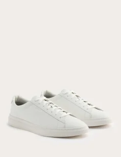 Leather Lace Up Trainers