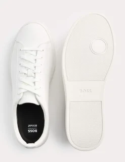 Leather Lace Up Trainers
