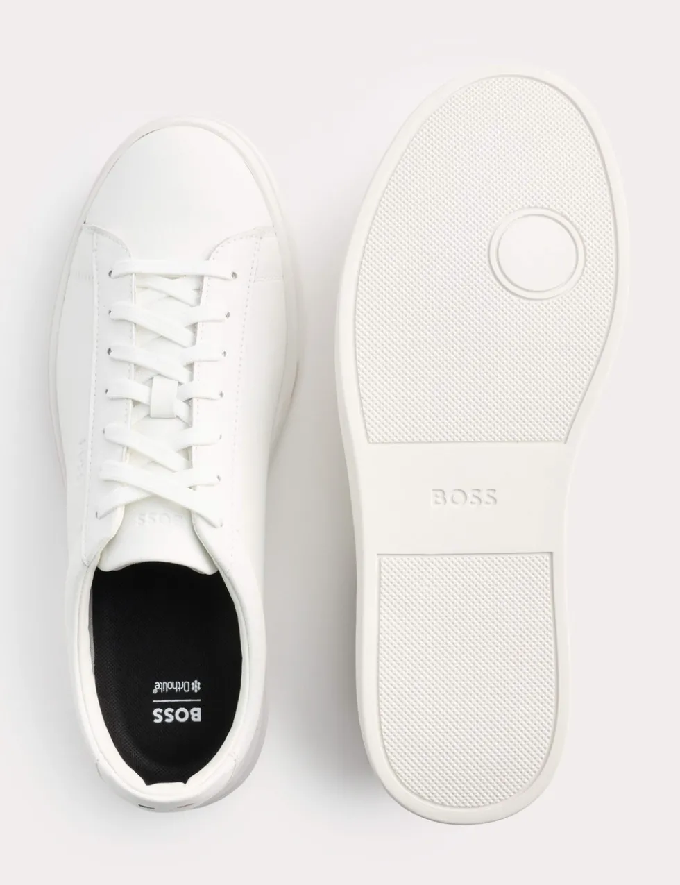 Leather Lace Up Trainers