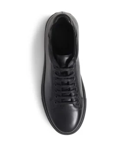 Leather Lace Up Trainers