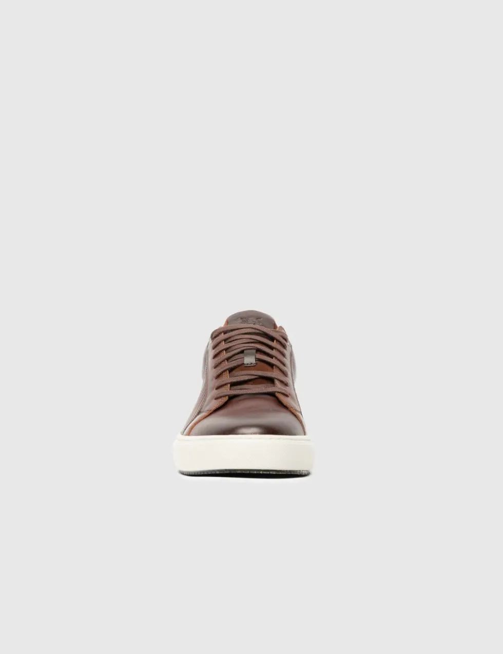 Leather Lace Up Trainers