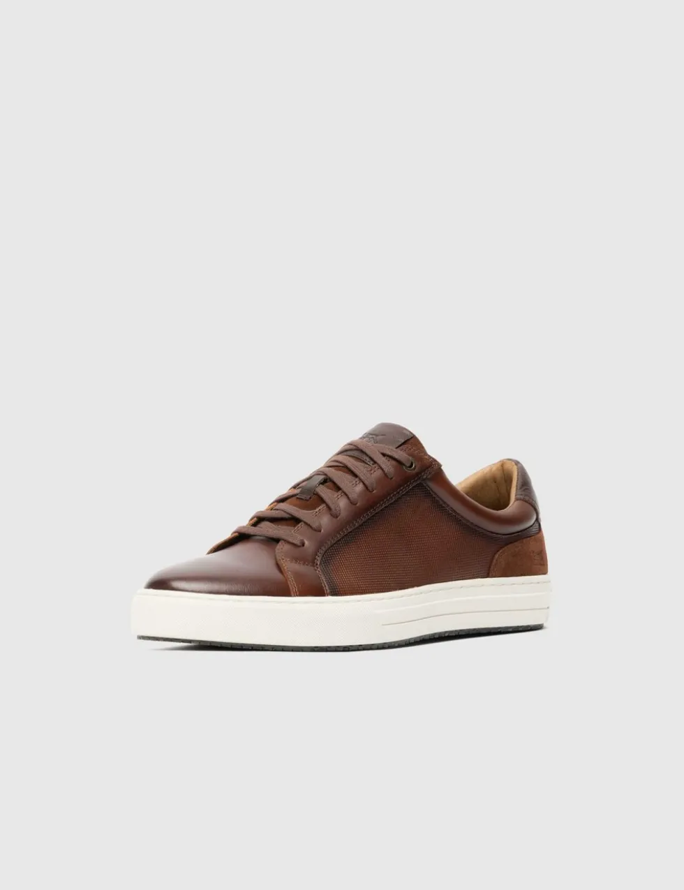 Leather Lace Up Trainers