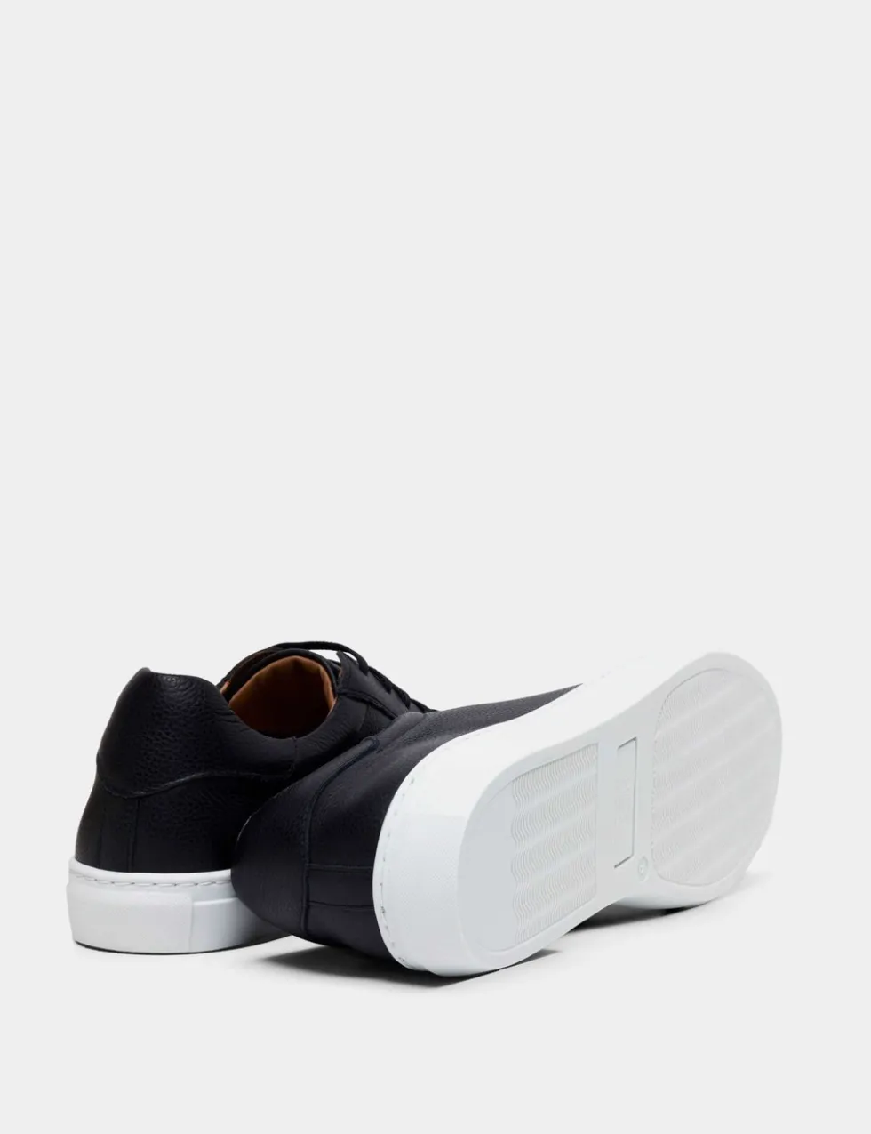 Leather Lace Up Trainers
