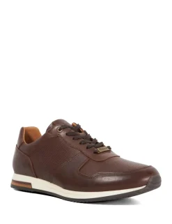 Leather Lace Up Wide Fit Trainers