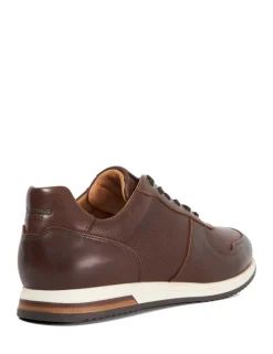 Leather Lace Up Wide Fit Trainers