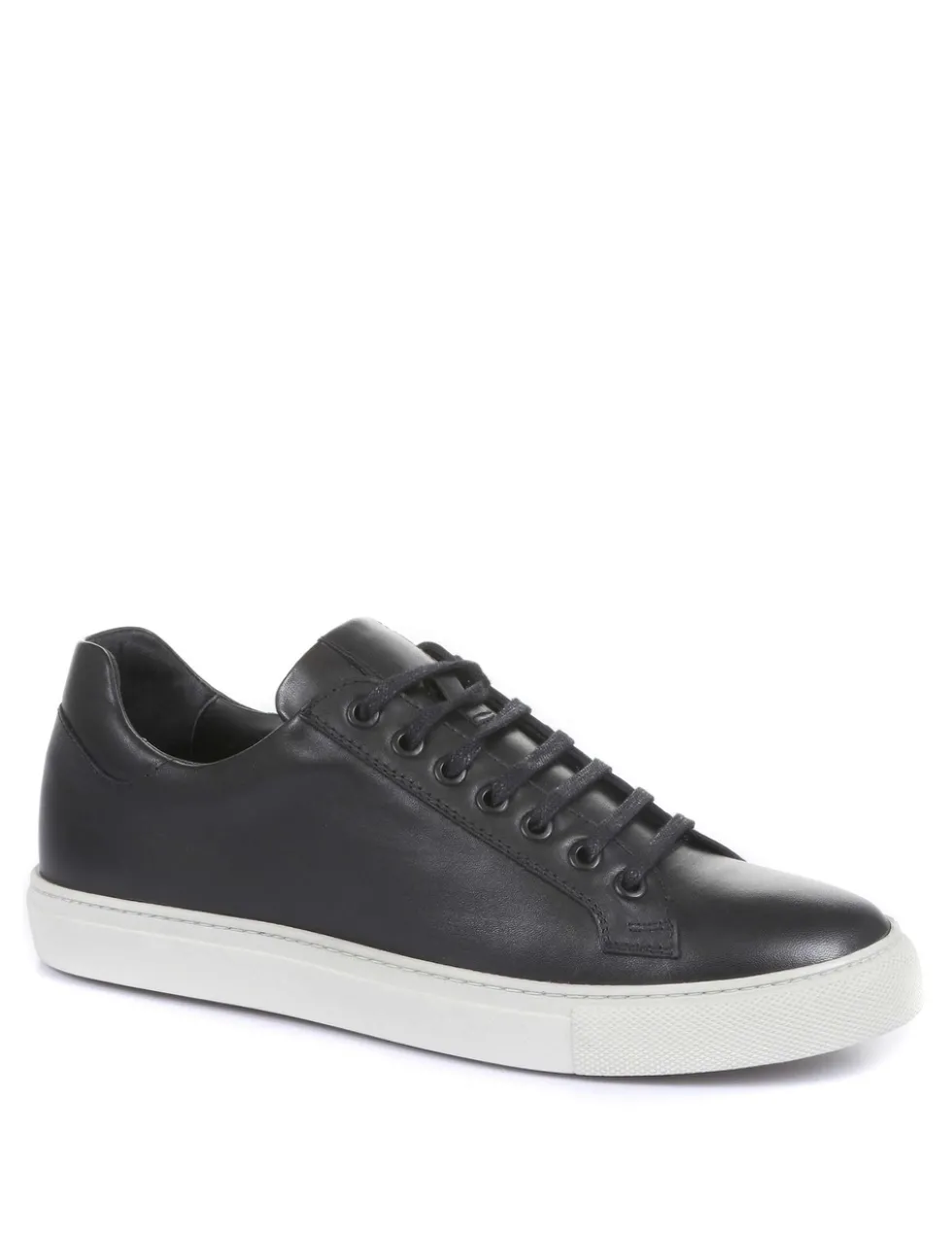 Leather Lace-Up Trainers