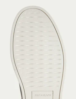 Leather Lace-Up Trainers