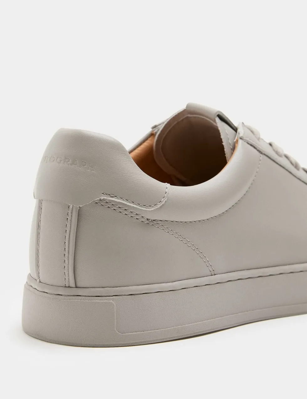 Leather Lace-Up Trainers