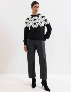 Leather Look Slim Fit Trousers