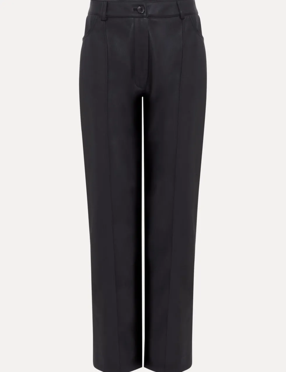 Leather Look Slim Fit Trousers