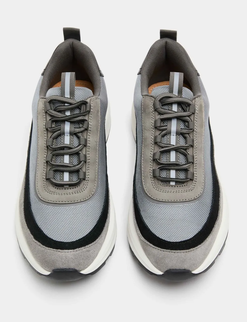Leather Mix Runner Trainers