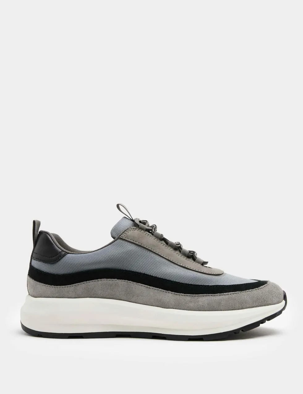 Leather Mix Runner Trainers