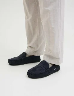 Leather Moccasin Slippers
