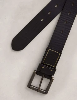 Leather Multi Punch Belt