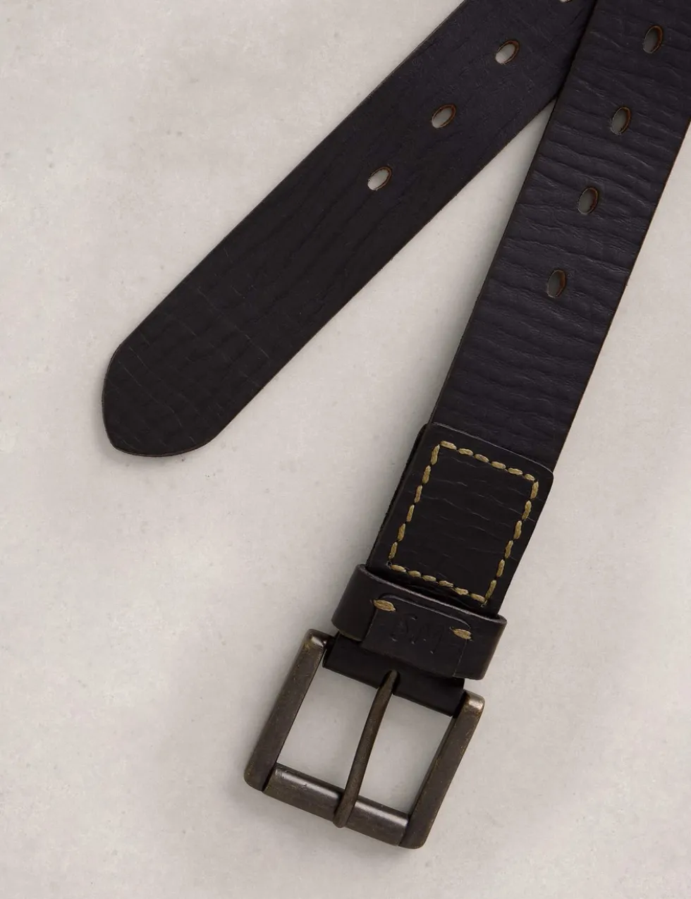 Leather Multi Punch Belt