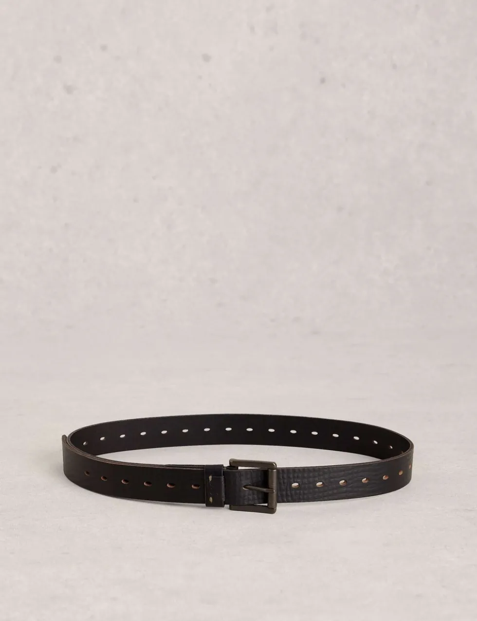 Leather Multi Punch Belt