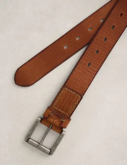 Leather Multi Punch Belt