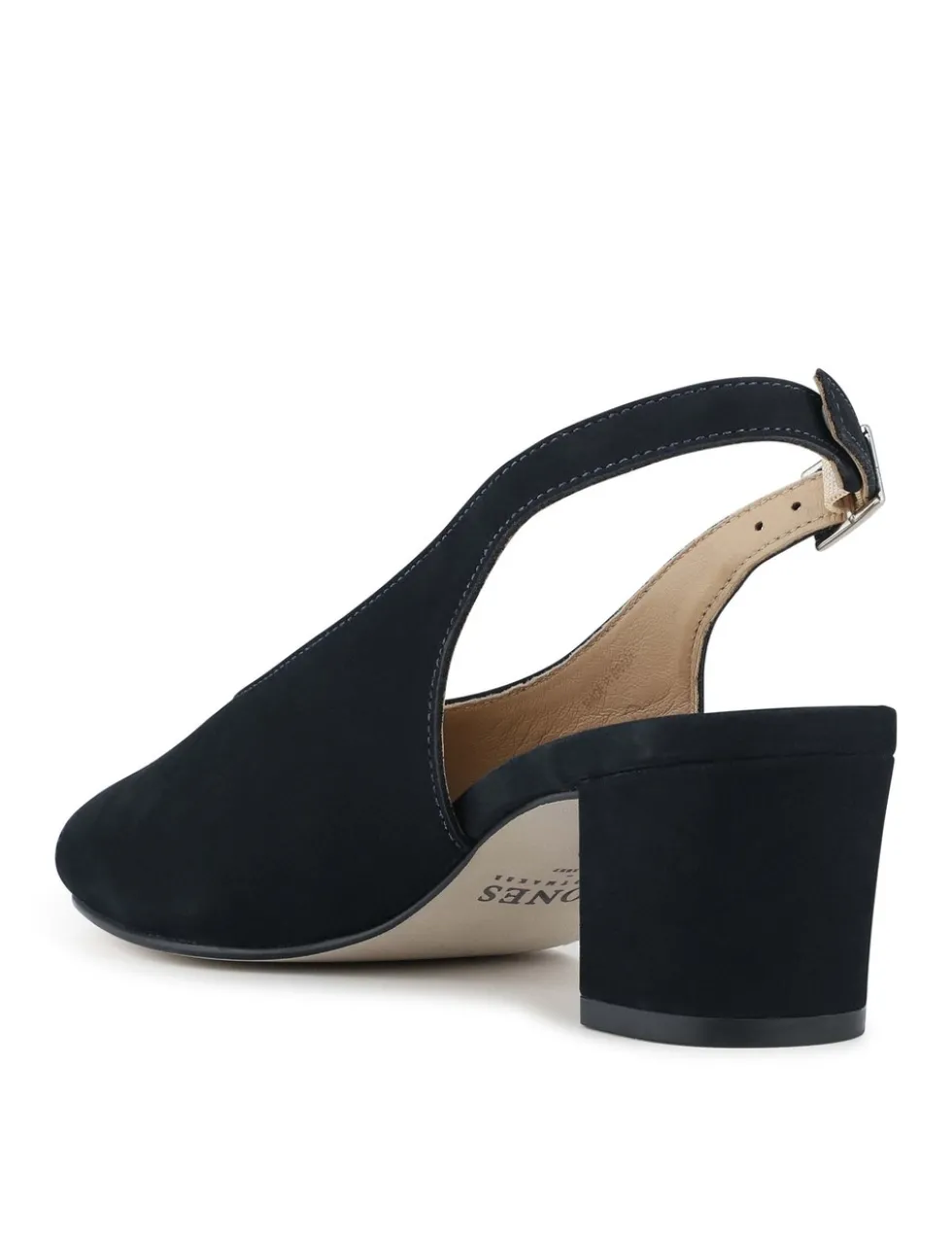 Leather Peep Toe Slingback Court Shoes