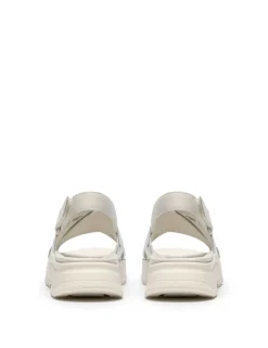 Leather Platform Slingback Sandals