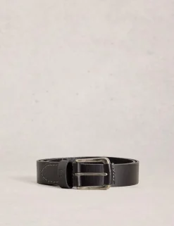 Leather Rectangular Buckle Belt