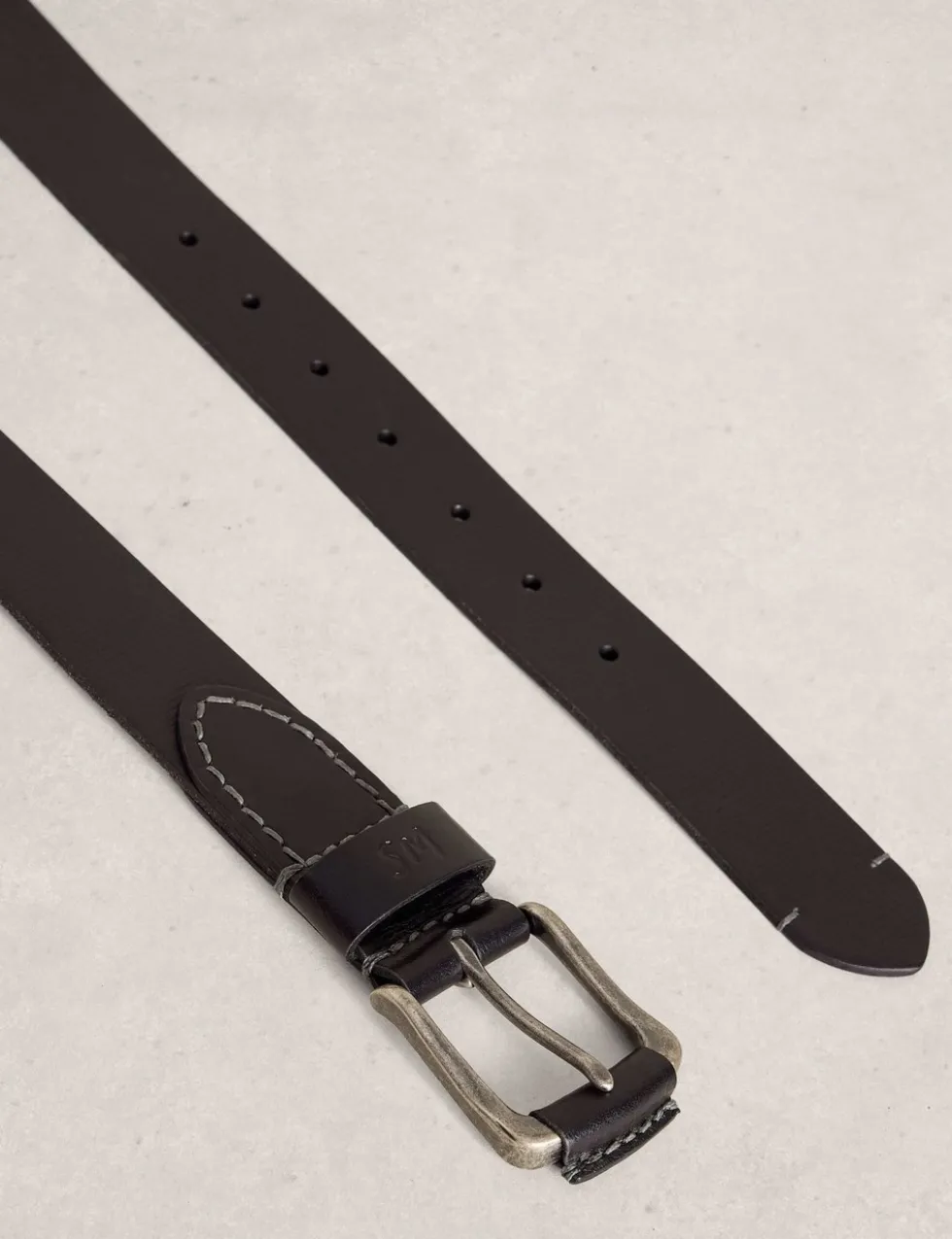 Leather Rectangular Buckle Belt
