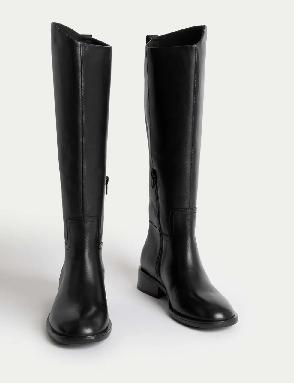 Leather Riding Knee High Boots